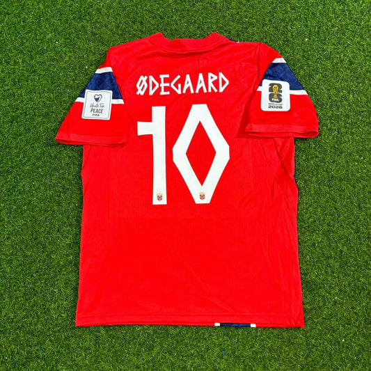 Martin Ødegaard Norway 2026 World Cup New Season Red Football Jersey Kit