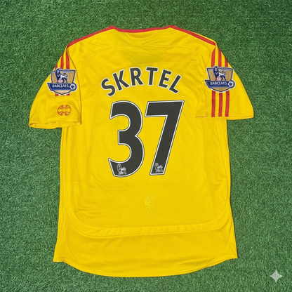 Martin Skrtel Liverpool 2006/2007 Yellow Retro Football Jersey Kit