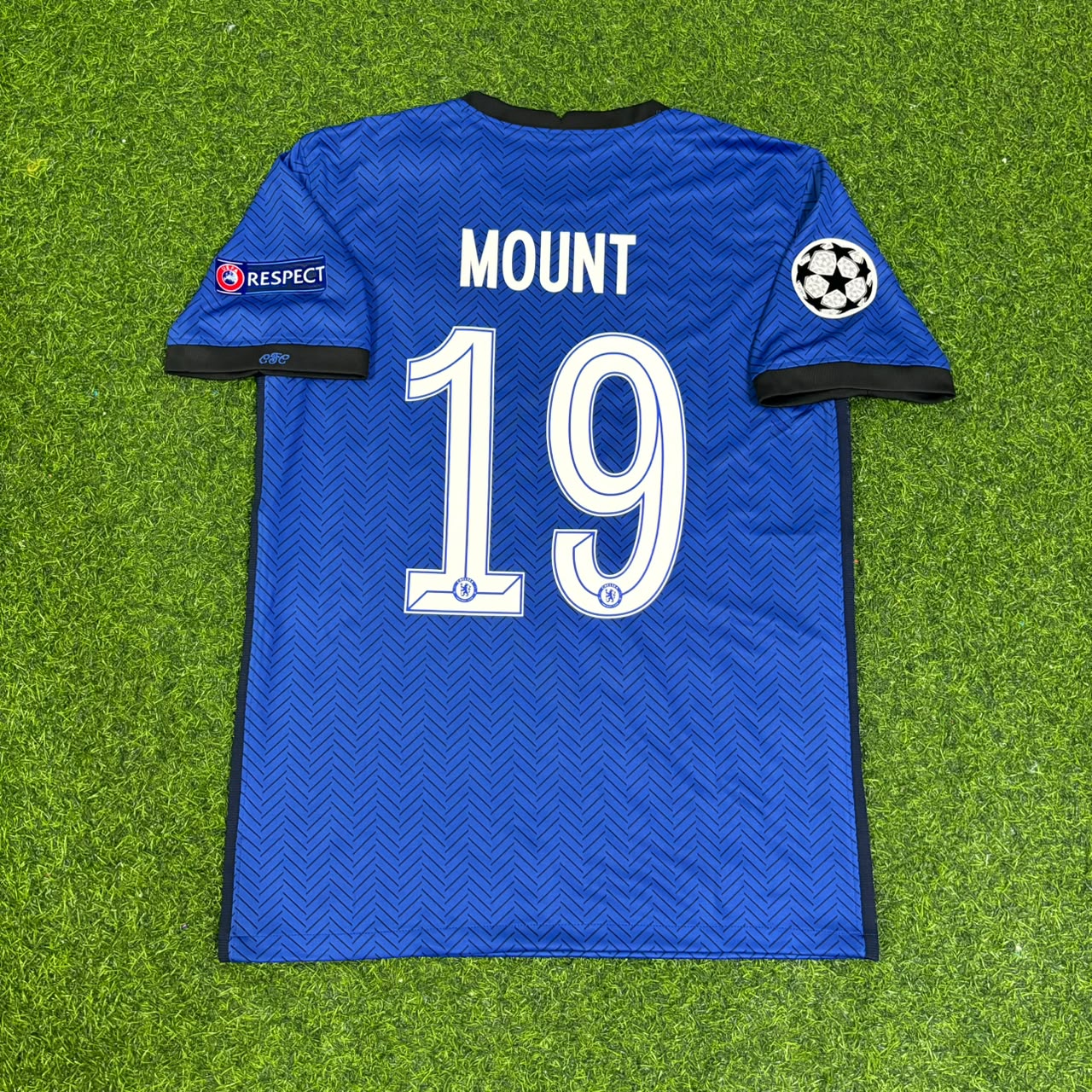 Mason Mount Chelsea 2021 Champions League Final Porto Blue Retro Kit Jersey Trikot Maglia Soccer Shirt