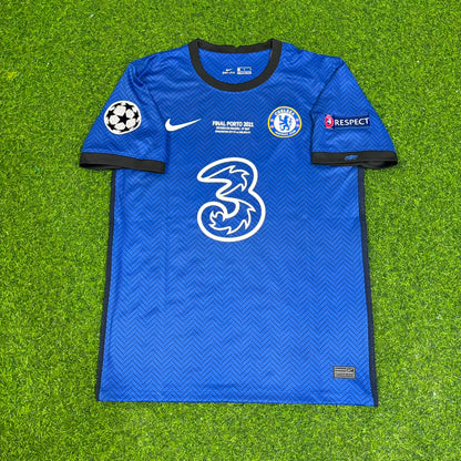 Mason Mount Chelsea 2021 Champions League Final Porto Blue Retro Kit Jersey Trikot Maglia Soccer Shirt