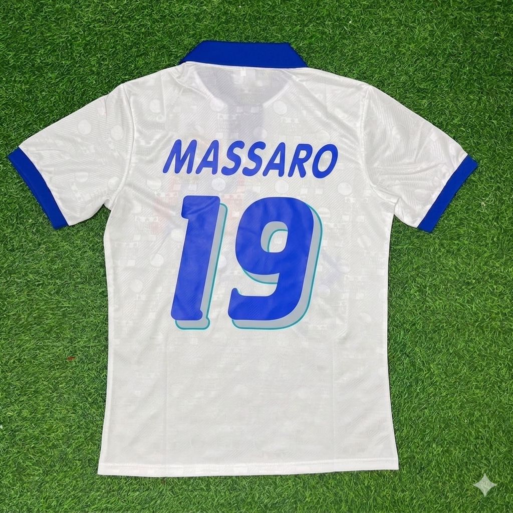 Daniele Massaro Italy 1994 World Cup White Retro Football Jersey