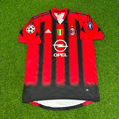 Massimo Ambrosini #23 AC Milan 2004 2005 Home Retro Football Jersey