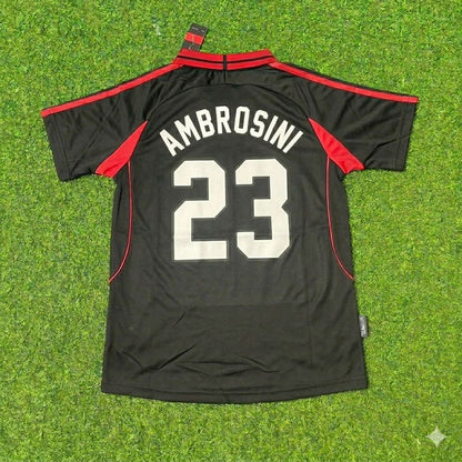Massimo Ambrosini #23 AC Milan 2000-2001 Away Retro Football Jersey