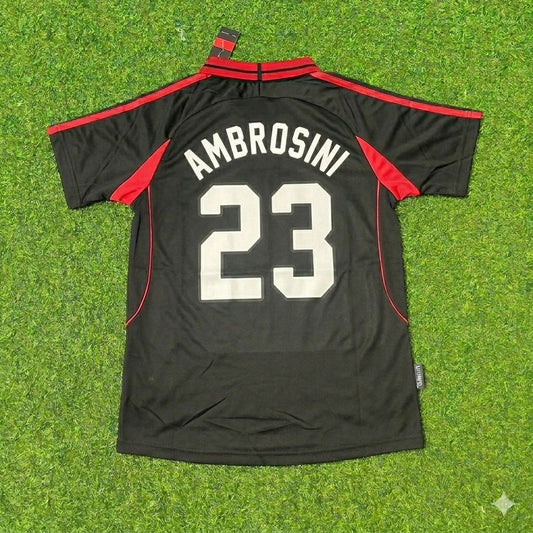 Massimo Ambrosini #23 AC Mailand 2000-2001 Auswärts Retro Fußballtrikot