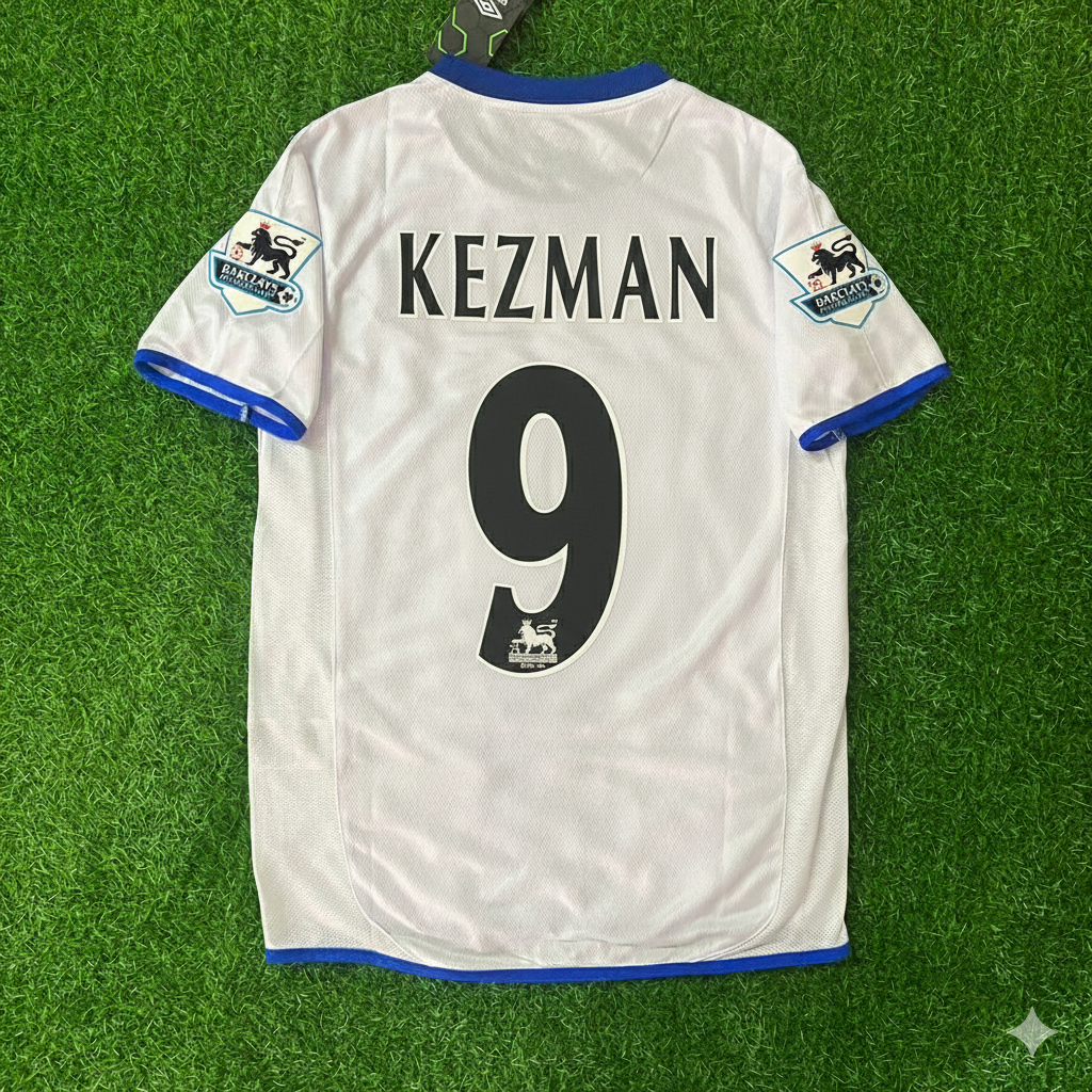 Mateja Kezman Chelsea Away 2004 Retro Football Jersey