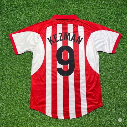 Mateja Kežman #9 PSV Eindhoven 2000 2002 Home Retro Football Jersey
