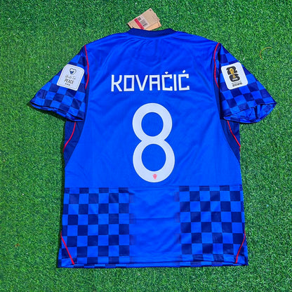 Mateo Kovacic Croatia 2026 World Cup Away Blue Football Jersey