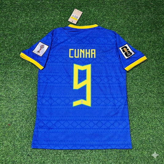 Matheus Cunha 9- Brazil 2026 World Cup Blue New Season Football Jersey