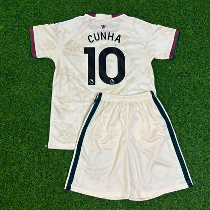 Matheus Cunha Manchester United New Season 2027 Kids Jersey Trikot Maillot Soccer Shirt