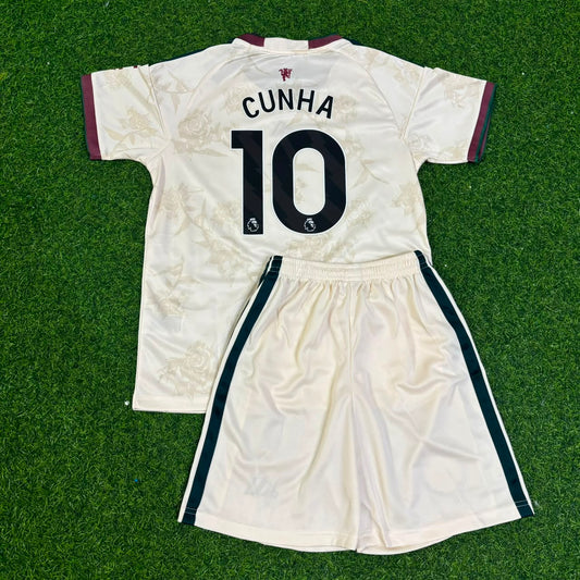 Matheus Cunha Manchester United New Season 2027 Kids Jersey Trikot Maillot Soccer Shirt