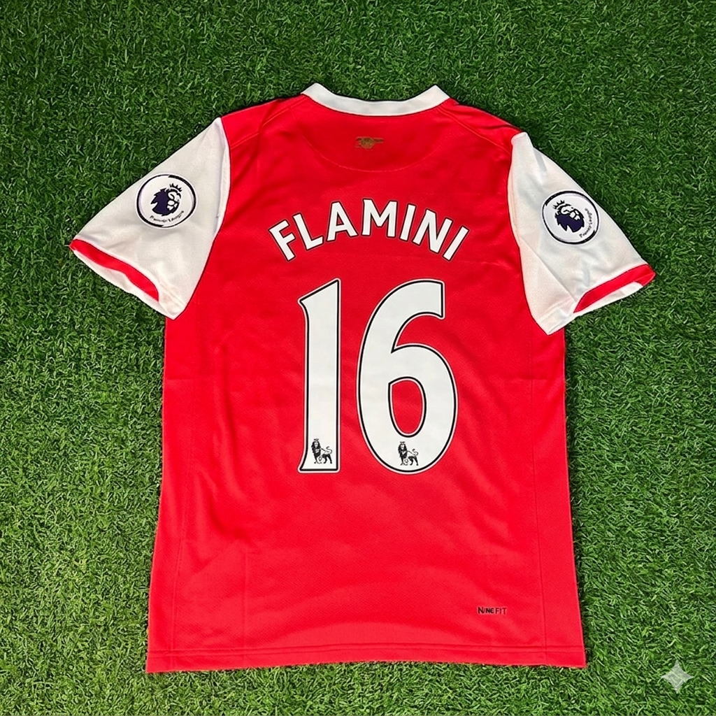 Mathieu Flamin #16 Arsenal 2006/2008 Season Retro Trikot Jersey