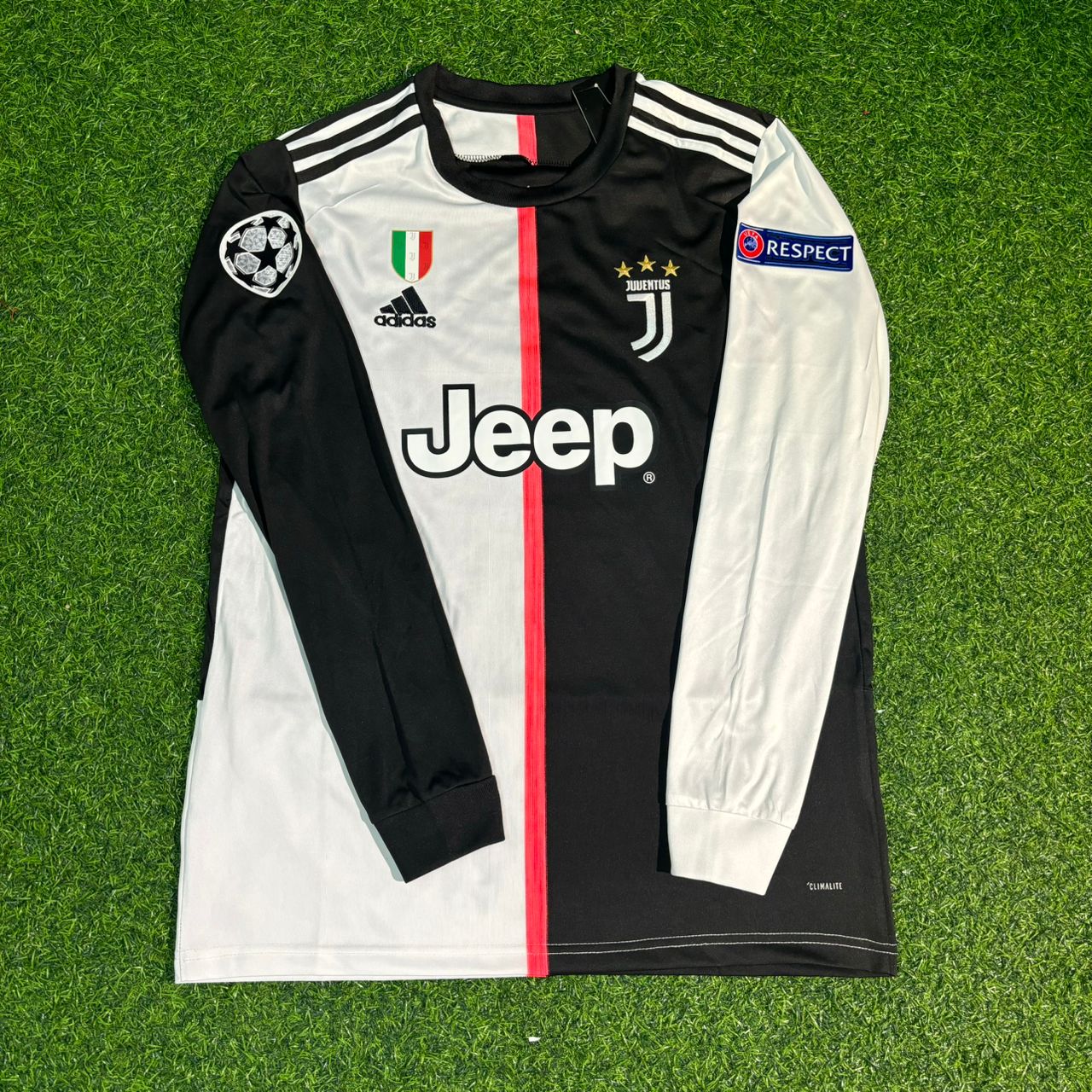Matthijs de Ligt #4 Juventus 2019 2020 Home Long Sleeve Retro Jersey
