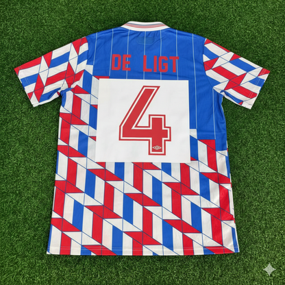 Matthijs de Ligt Ajax Retro Legend Football Jersey Kit