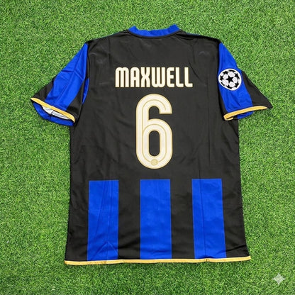 Maxwell #6 Inter Milan 2008-09 Retro Football Jersey Kit