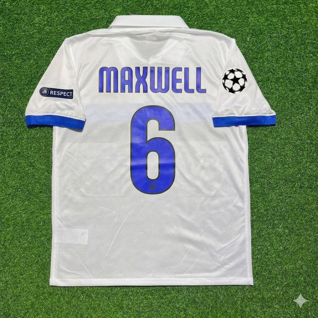 Maxwell Inter 2009/2010 Weißes Retro-Fußballtrikot