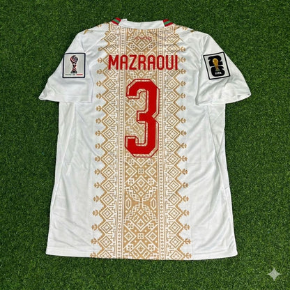 Noussair Mazraoui Morocco 2026 World Cup Away Football Jersey