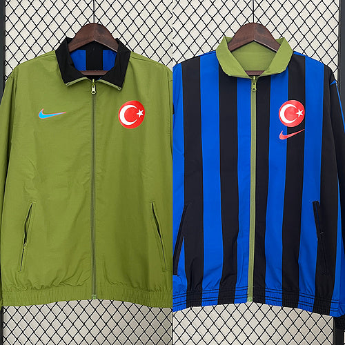 Türkiye Turkey Cift Tarafli Reversible Mont Jacket