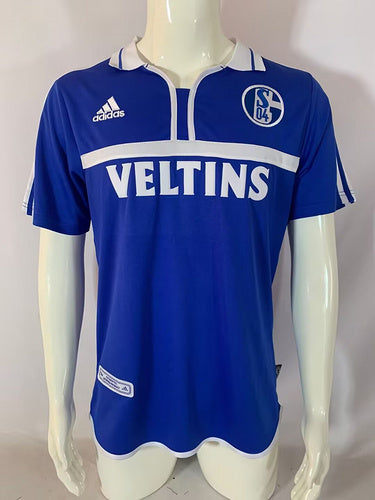 Schalke 04 – 2000/2002 Heim Retro Trikot Blau Soccer Shirt