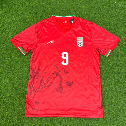Mehdi Taremi Iran World Cup 2026 Away Red Football Jersey Shirt Trikot Maillot