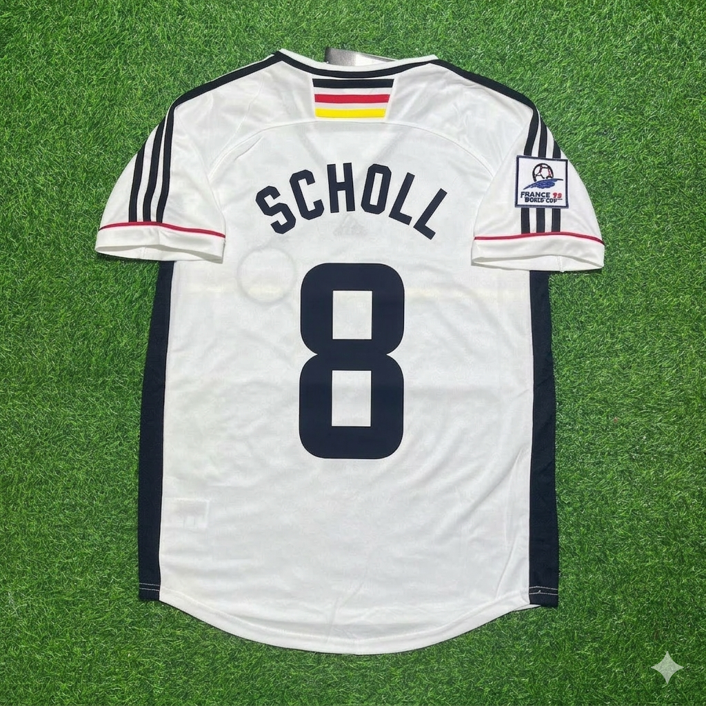 Mehmet Scholl Deutschland Weltmeisterschaft Retro Fußballtrikot