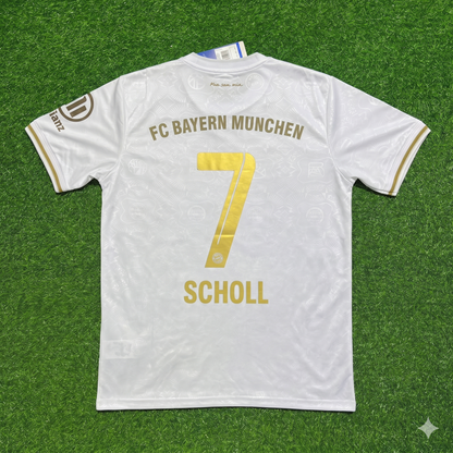 Mehmet Scholl #7 FC Bayern München 125 Years Anniversary Special-Edition White Jersey