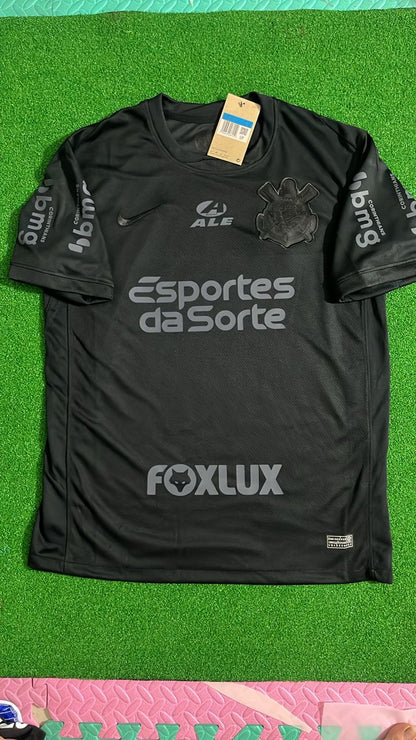 Memphis Depay #94 Corinthians Black Kit Jersey Trikot Maillot Maglia Camiseta Soccer Shirt