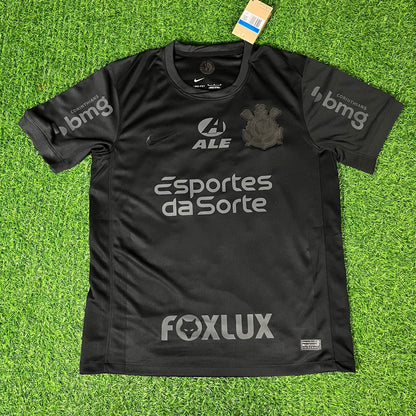 Memphis Depay #94 Corinthians Black Kit Jersey Trikot Maillot Maglia Camiseta Soccer Shirt