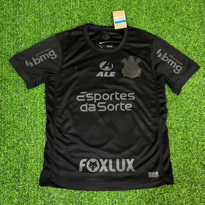 Memphis Depay #10 Corinthians Black Kit Jersey Trikot Maillot Maglia Camiseta Soccer Shirt