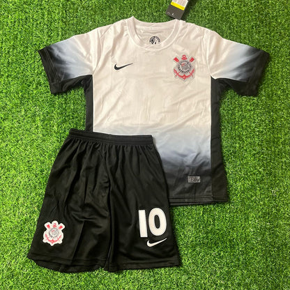 Memphis Depay Corinthians #10 Kids Kit Jersey KinderTrikot Maillot Maglia Camiseta Soccer Shirt