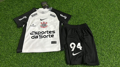 Memphis Depay Corinthians Kids Kit Jersey KinderTrikot EnfantMaillot Maglia Camiseta Soccer Shirt