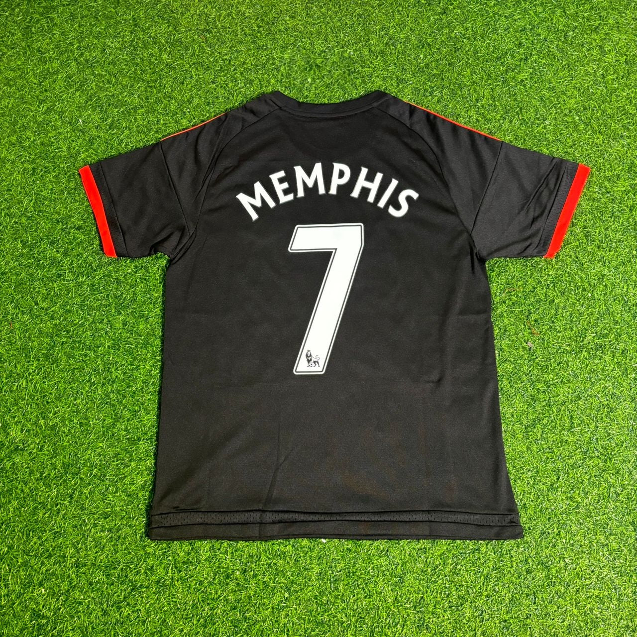 Maillot de football rouge de Memphis Depay pour Manchester United, saison 2015/16