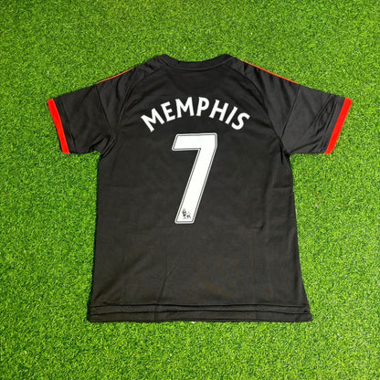 Maillot de football rouge de Memphis Depay pour Manchester United, saison 2015/16
