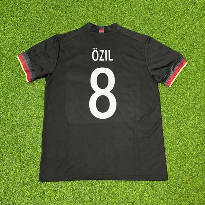 Mesut Özil #8 Germany Black Retro Football Jersey