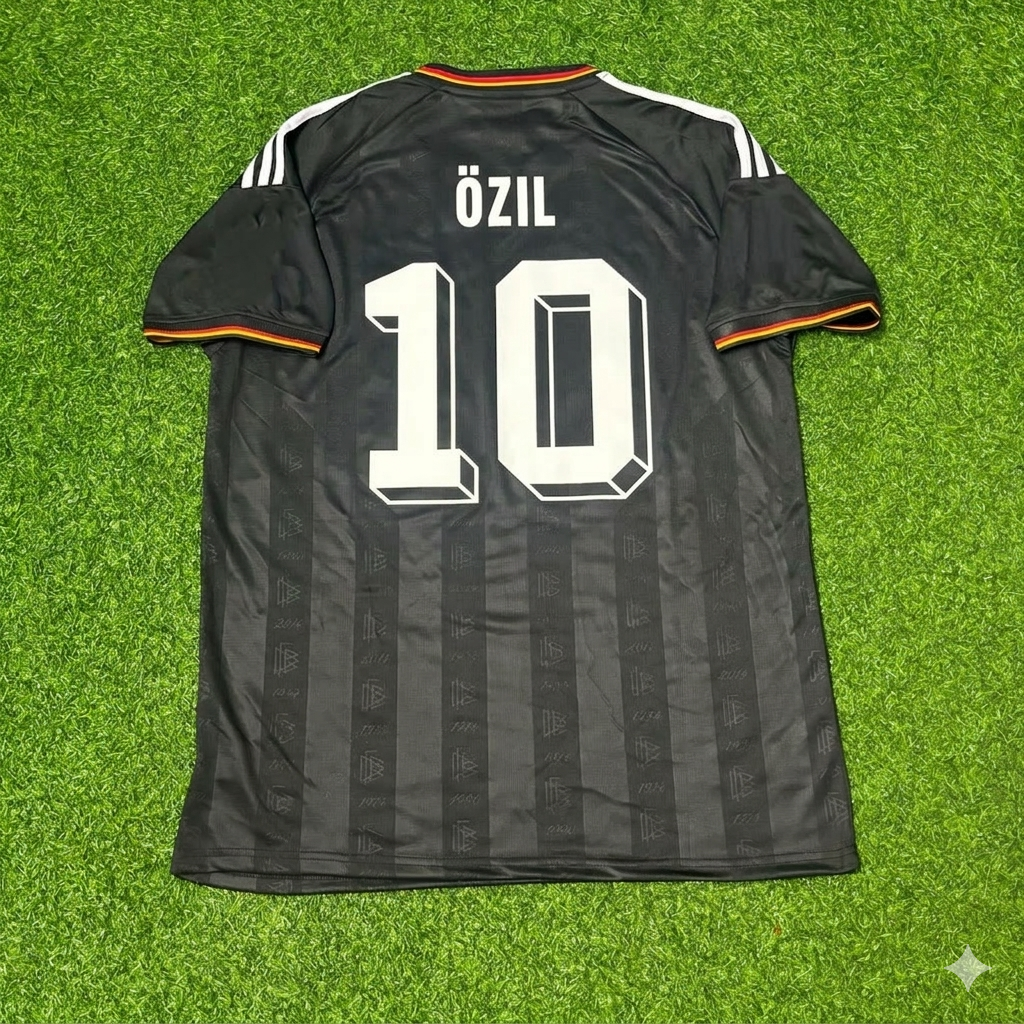 Mesut Özil 10# Germany black retro vintage football jersey