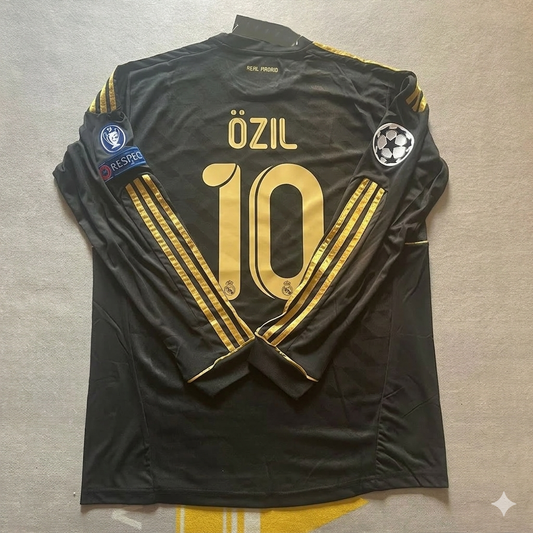 Mesut Özil 10- Real  Madrid 2011-2012  Champions League Long Sleeve Jersey Soccer Shirt