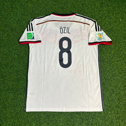 Mesut Ozil #8 Germany 2014 World Cup Champion Home Retro Jersey