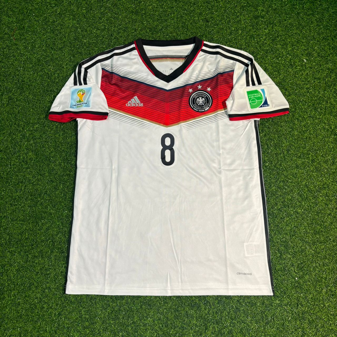 Mesut Ozil #8 Germany 2014 World Cup Champion Home Retro Jersey