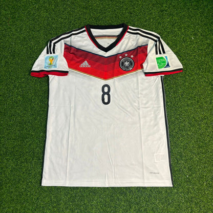 Mesut Ozil #8 Germany 2014 World Cup Champion Home Retro Jersey