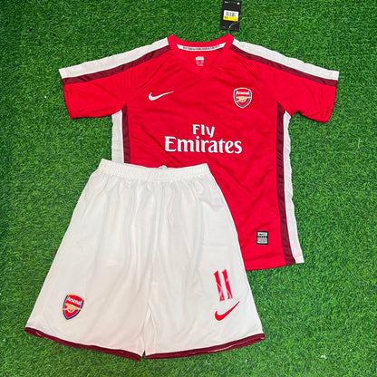 Andrey Arshavin Arsenal 2008/2010 Retro Kids Football Jersey Kit