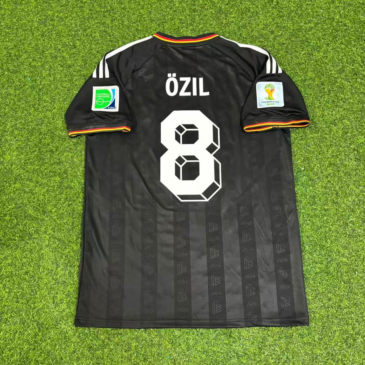Mesut Özil Germany 2014 World Cup Special Edition Black Retro Football Jersey
