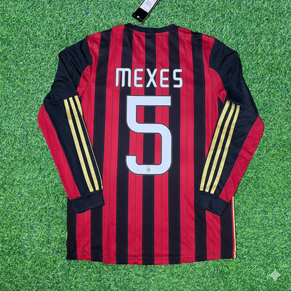 Philippe Mexes AC Milan 2013/14 Long Sleeve Home Retro Football Jersey Kit