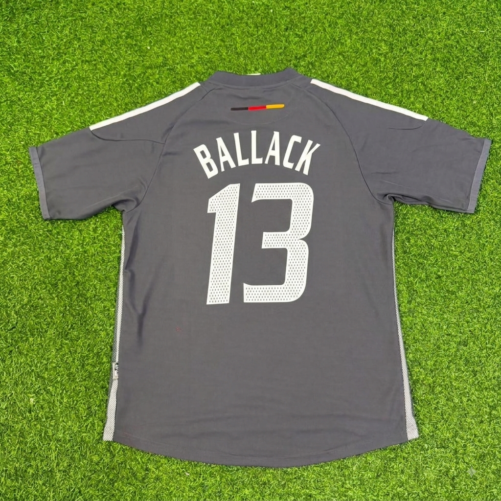 Michael Ballack Germany 2002 World Cup Gray Special Retro Football Jersey