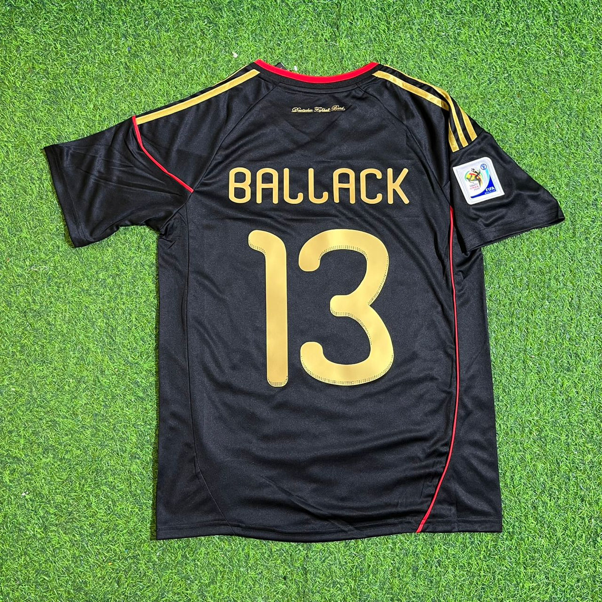 Michael Ballack - Germany Deutschland 2010 World Cup Black Jersey Trikot