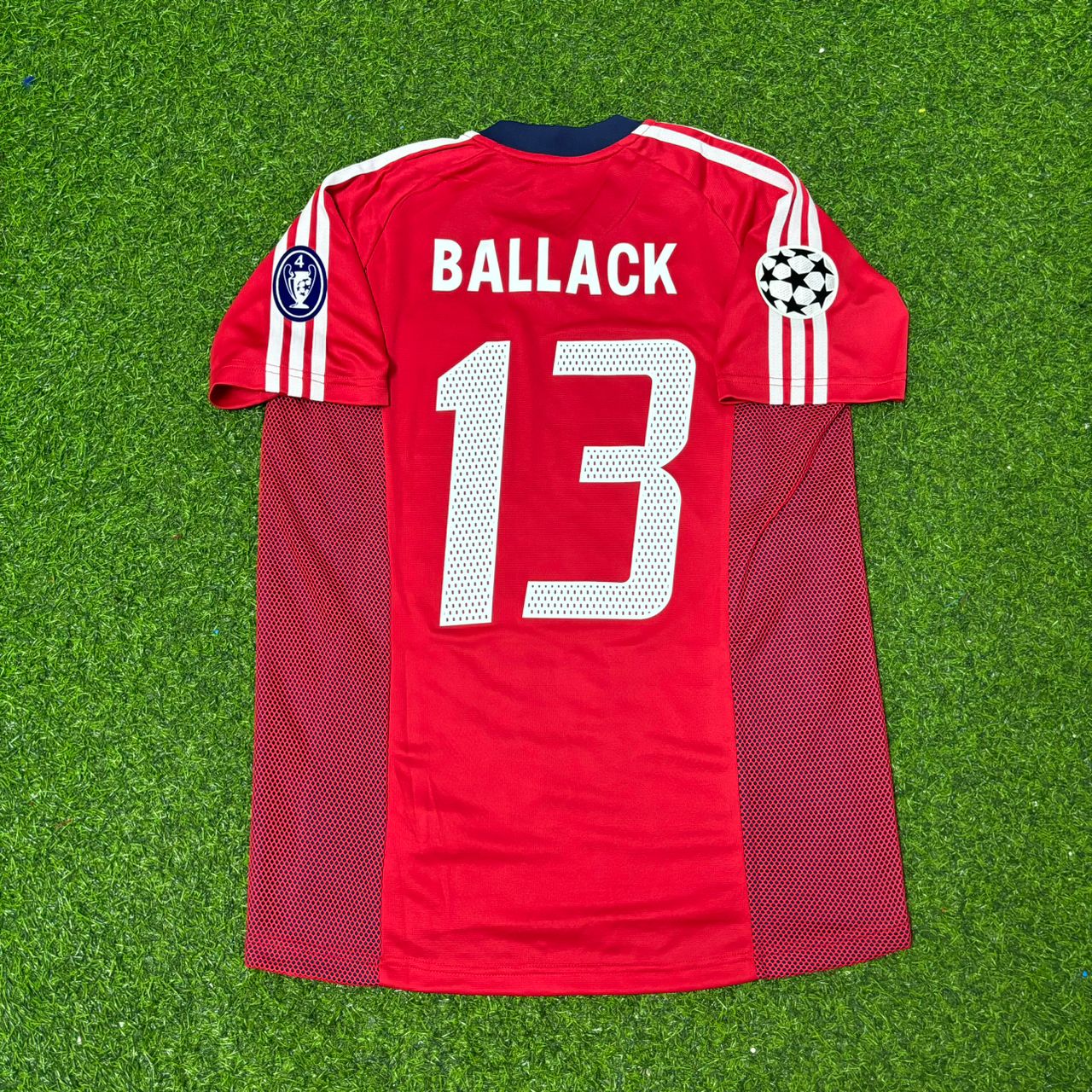 Maillot Rétro Domicile Rouge Michael Ballack Bayern Munich Saison 2002/2003