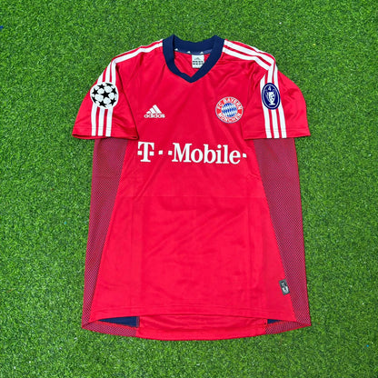 Maillot Rétro Domicile Rouge Michael Ballack Bayern Munich Saison 2002/2003
