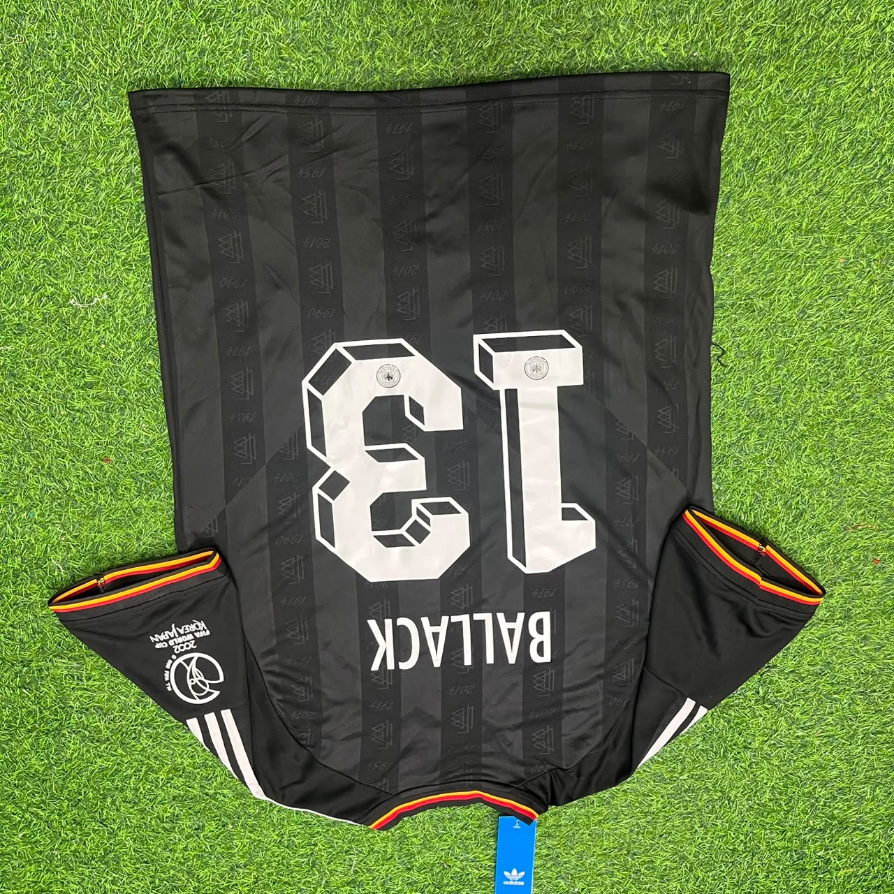 Michael Ballack Germany 2002 World Cup Black Special Retro Football Jersey
