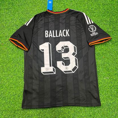 Michael Ballack Germany 2002 World Cup Black Special Retro Football Jersey