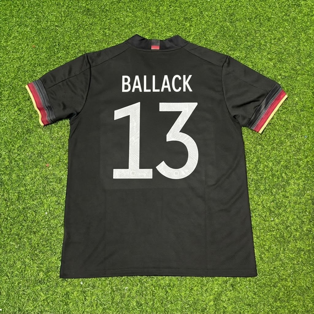 Michael Ballack #13 Germany Black Retro Football Jersey
