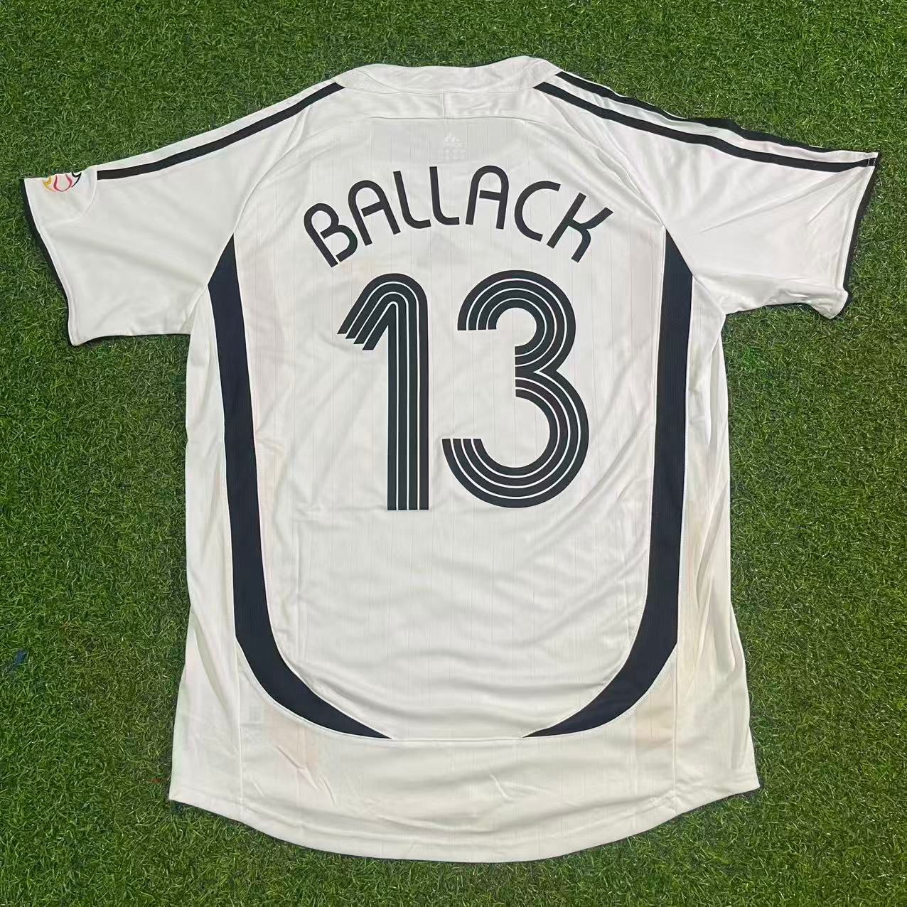 Michael Ballack Germany Deutschland 2006 World Cup White Retro Football Jersey