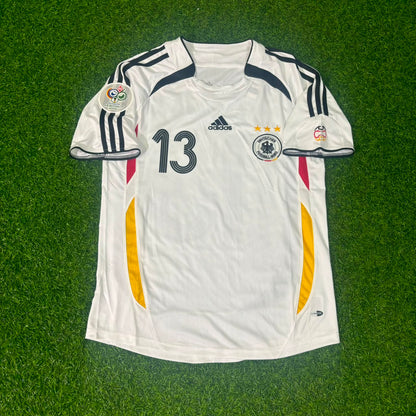 Michael Ballack Germany Deutschland 2006 World Cup White Retro Football Jersey